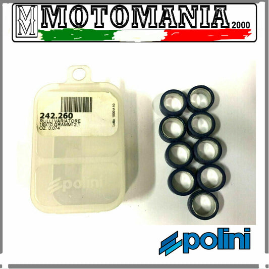242260 KIT 9 ROLL VARIATOR 19X10 GR,02,1 POLINI