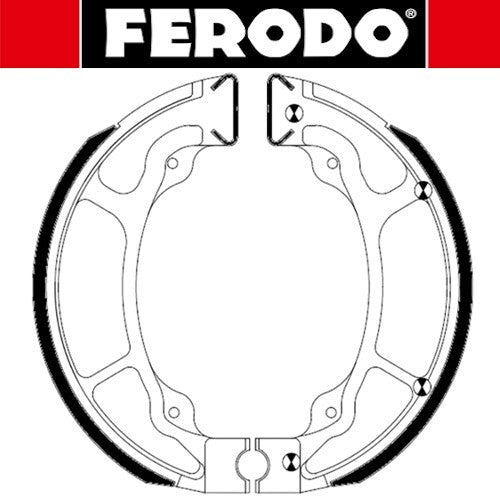 225129281 GANASCE FRENO FERODO ECO FSB963A  PER HONDA SH 125-150  *
