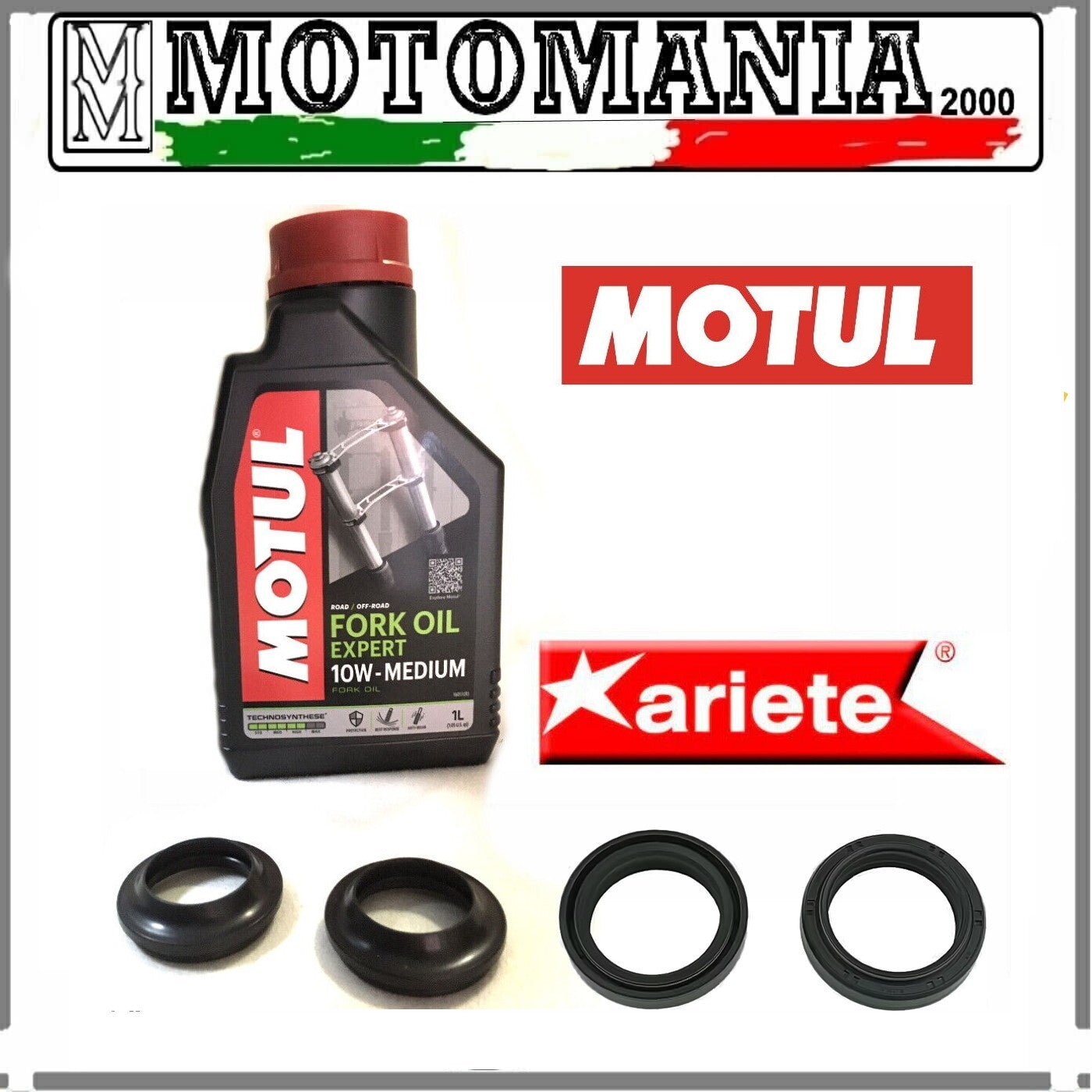 OIL + DUST COVER + OIL MOTUL 10W HONDA SH i 125-150 / YAMAHA YP MAJESTY 250