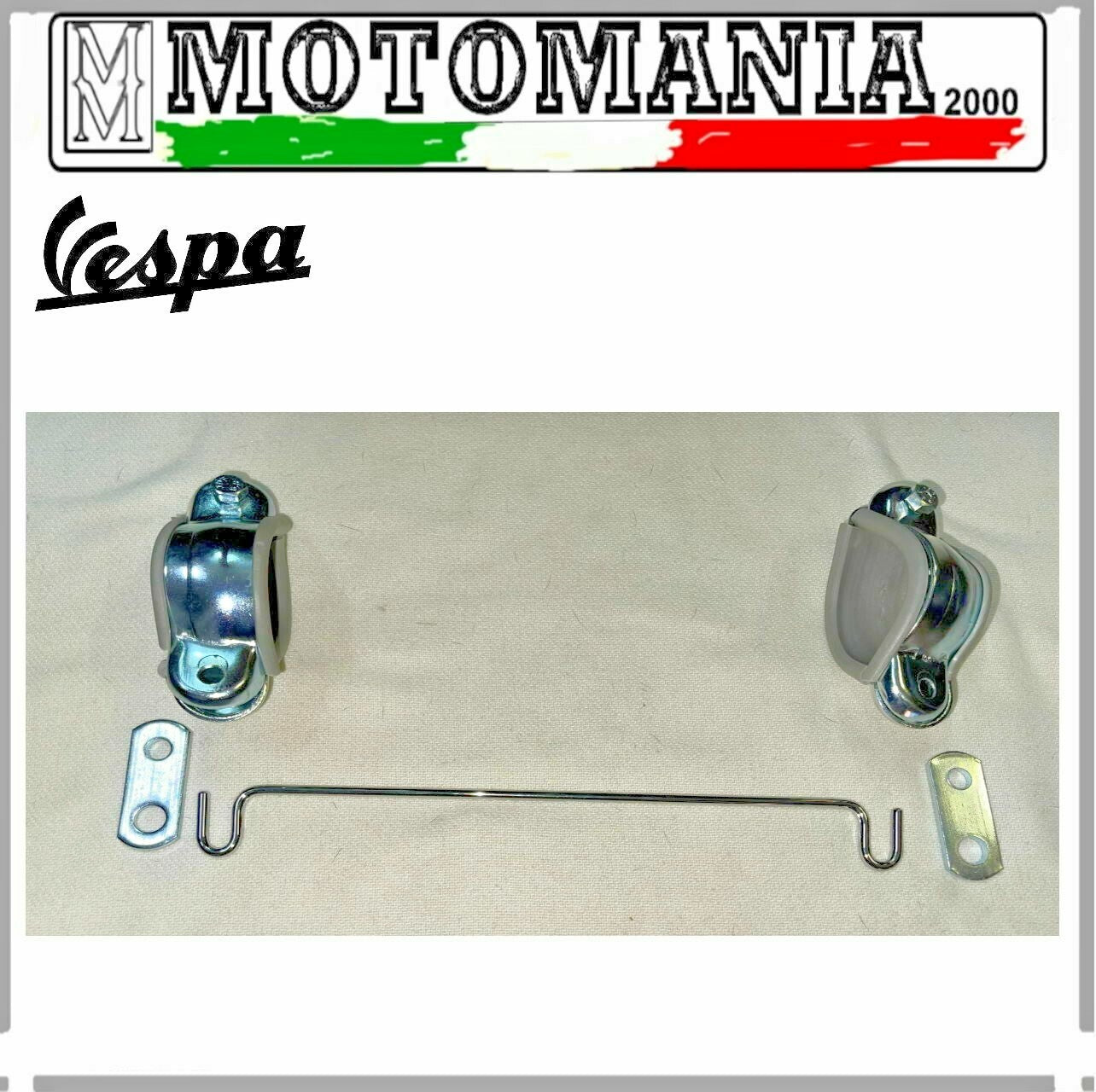 KIT FASCETTE PORTA SPECCHIETTI E PORTA PARABREZZA PER VESPA GS - VB1 - VBB
