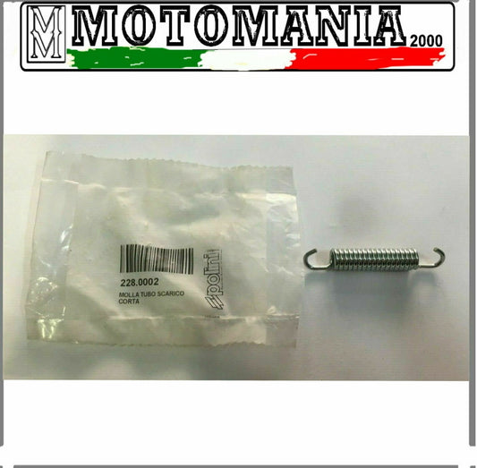 228.0002 MOLLA TUBO SCARICO CORTA POLINI   *