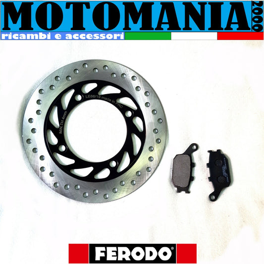 REAR BRAKE DISC + POST PAD. FERODO HONDA CB HORNET 900 02-07