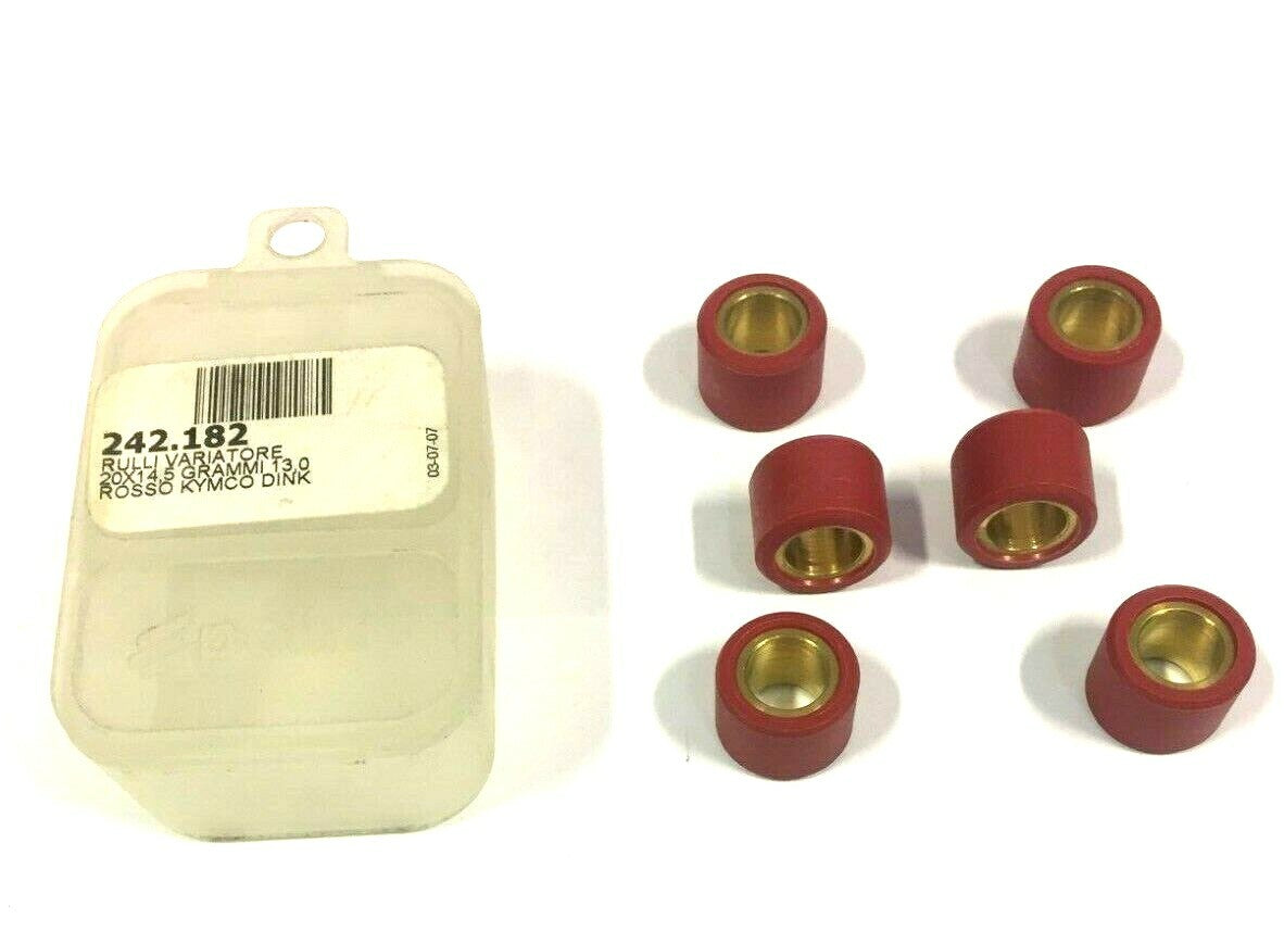 242182 KIT 6 RULLI VARIATORE 20X14,5 GR.13 HONDA PS 150 IE 4T H20
