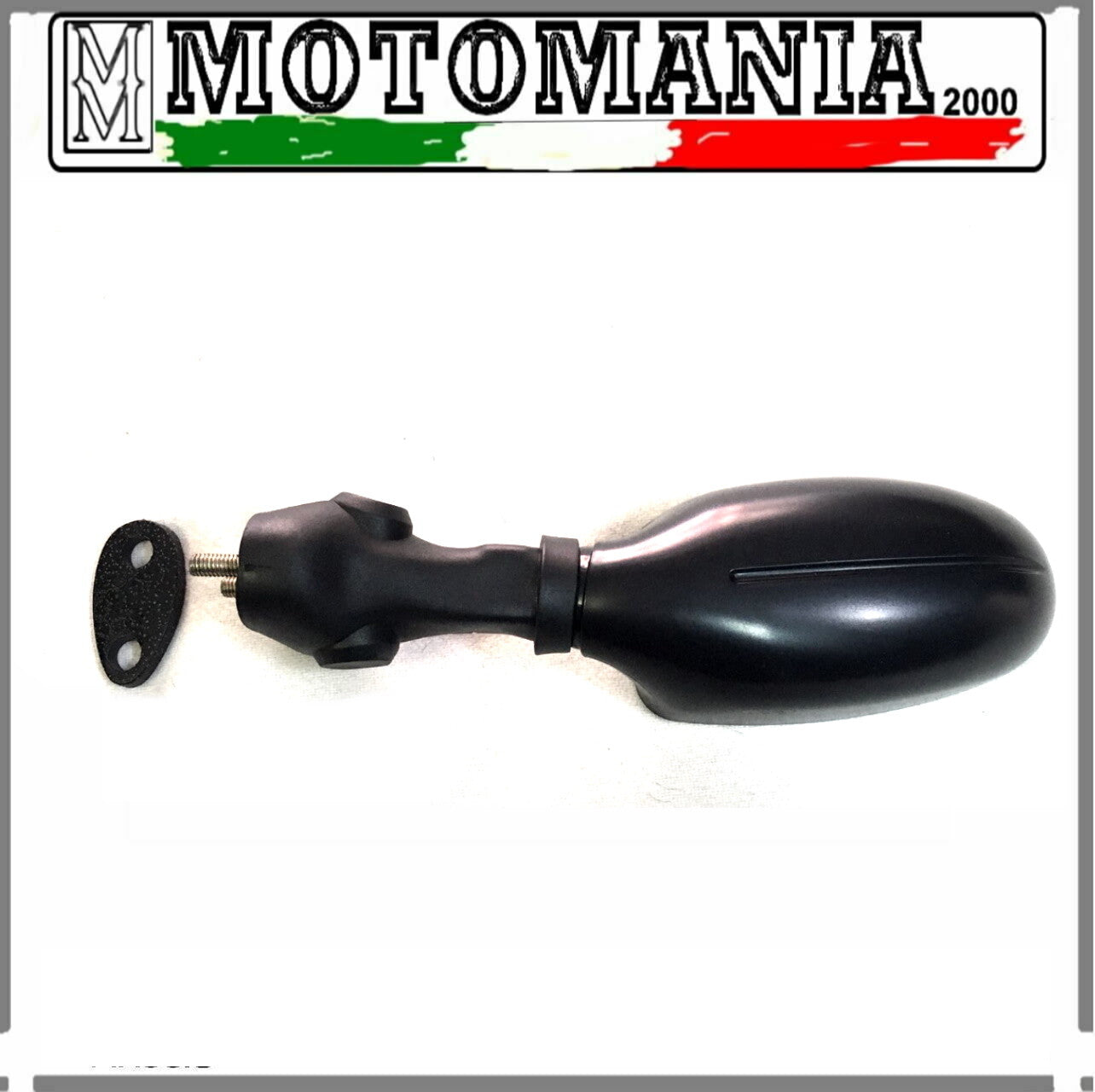 BLACK RIGHT REARVIEW MIRROR COMPLETE WITH GASKET