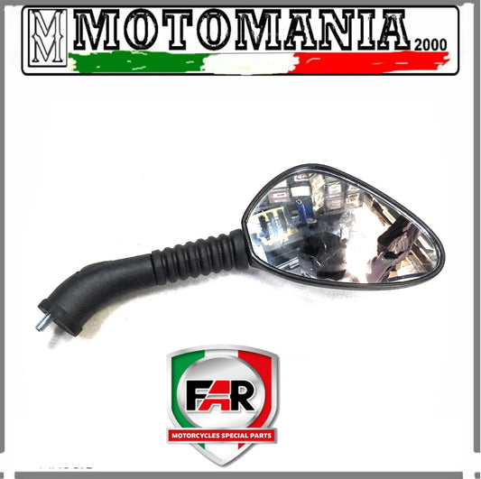 SPECCHIO RETROVISORE NERO DX PER HONDA FORESIGHT 250 PRIMA SERIE FAR