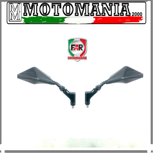 PAIR OF UNIVERSAL CARBON HANDLEBAR MIRRORS *