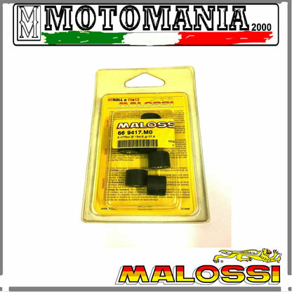 669417M0 KIT 6 ROLL VARIATOR 15X12 GR,7.8 MALOSSI SCOOTER 50 cc and MAXI SCOOTER