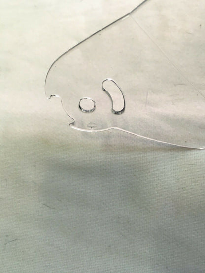 LONG TRANSPARENT VISOR FOR DF-600 HELMET *