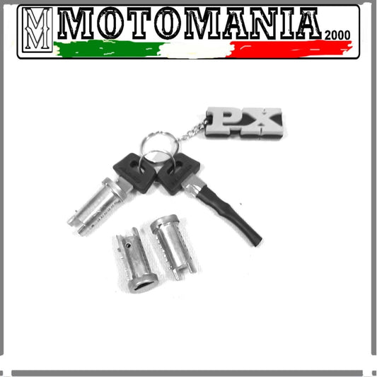 KIT 3 LOCKS 2 KEYS PIAGGIO PLUS KEYCHAIN VESPA PX E 125 150 1983-1997