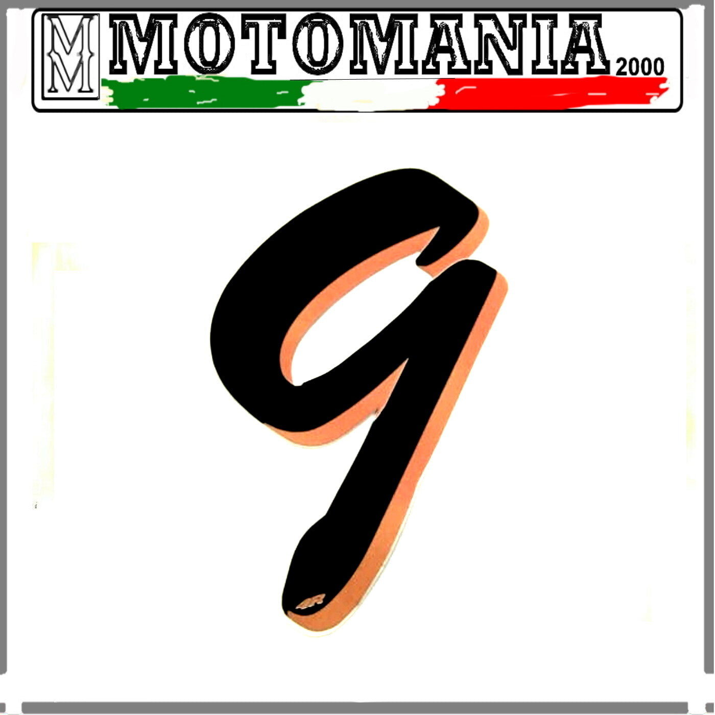 NUMBER 9 BLACK STICKER WIDTH 10MM LENGTH 10MM *