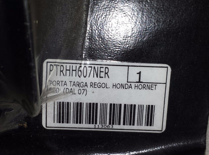 PTRHH607NER LIGHTECH PORTATARGA REGOLABILE HONDA HORNET 600 DAL 2007