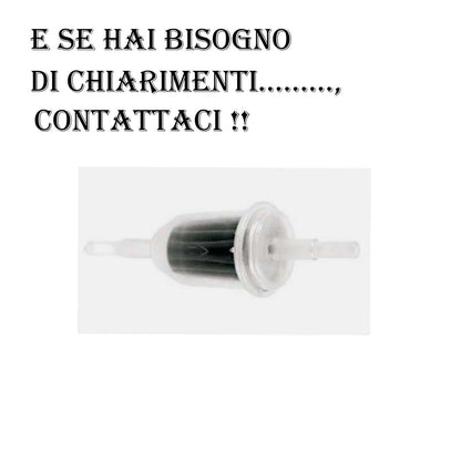 FILTRO BENZINA ELEMENTO IN CARTA 6/8 MM  PER PIAGGIO APE,VESPA, SCOOTER, MOTO *