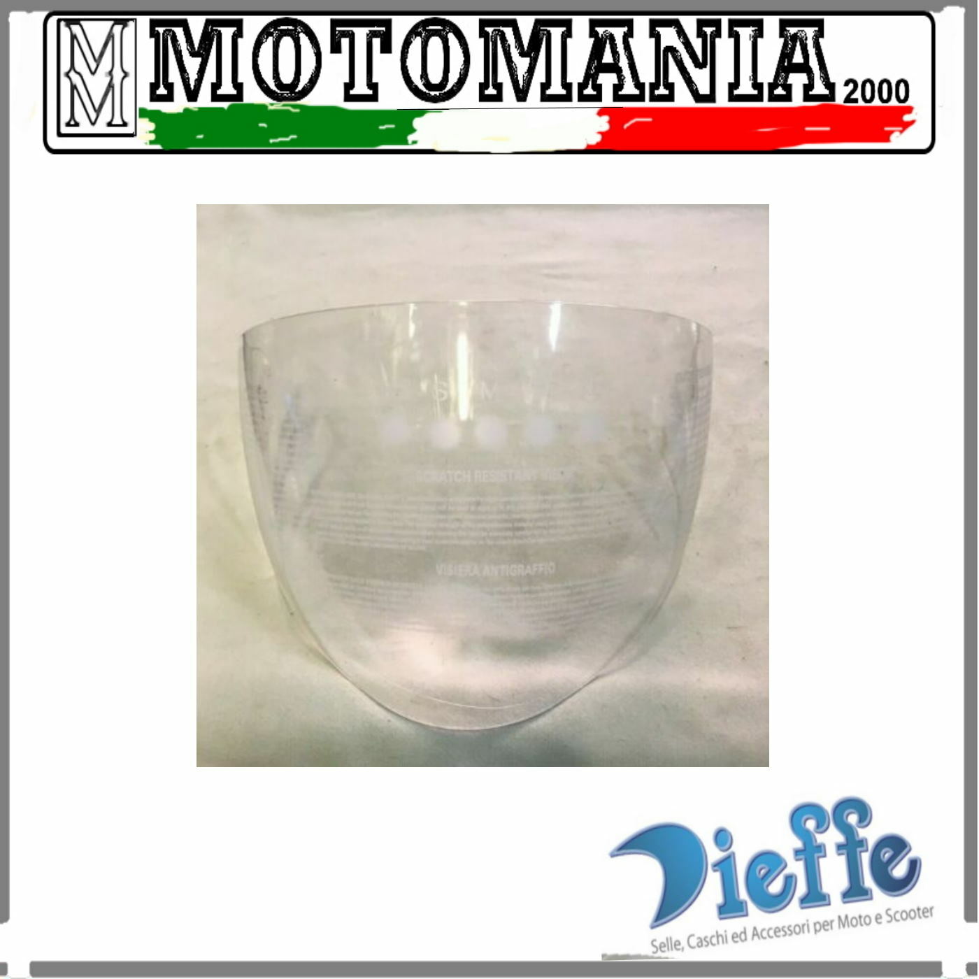 LONG TRANSPARENT VISOR FOR DF-600 HELMET *
