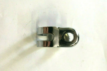 CHROME CLAMP FOR MIRROR ATTACHMENT HOLE 8/10 OPENING 18 TO 28mm CHROME