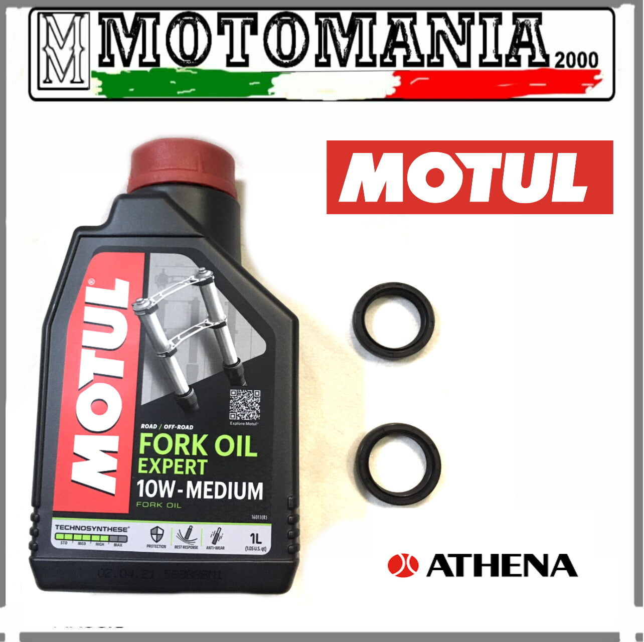 KIT PARAOLI + OLIO FORCELLA 10W MOTUL PIAGGIO LIBERTY 150-200 4T LEADER