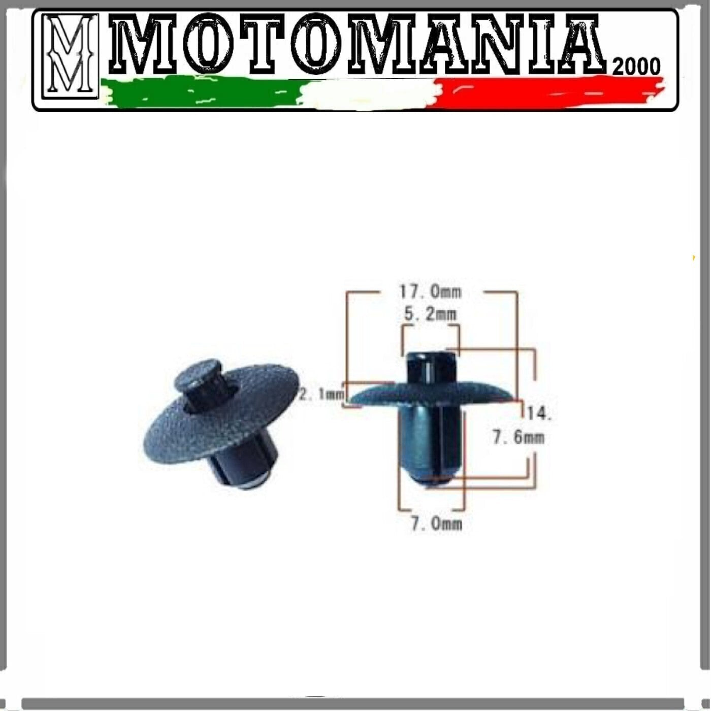 RIVETTO IN PLASTICA YAMAHA XP T-MAX 500-530CC / MT-07 700CC / YZF-R1 1000CC