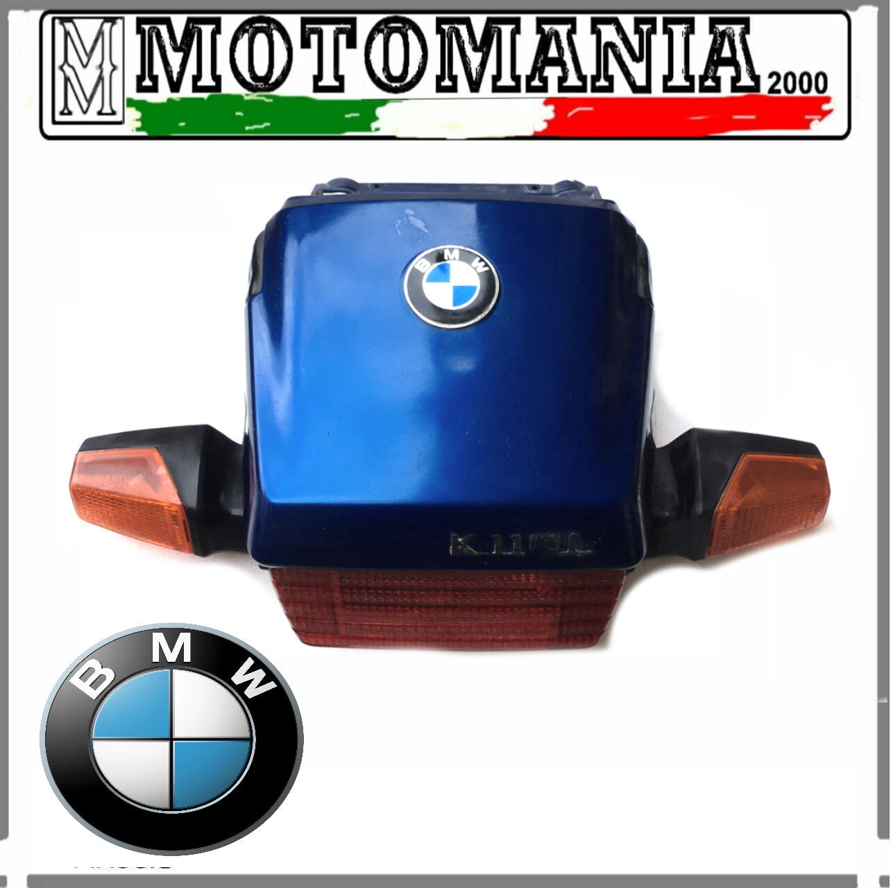 CODONE POSTERIORE BLU COBALTO BMW K 75 COMPLETO DI STOP E FRECCE COME DA FOTO