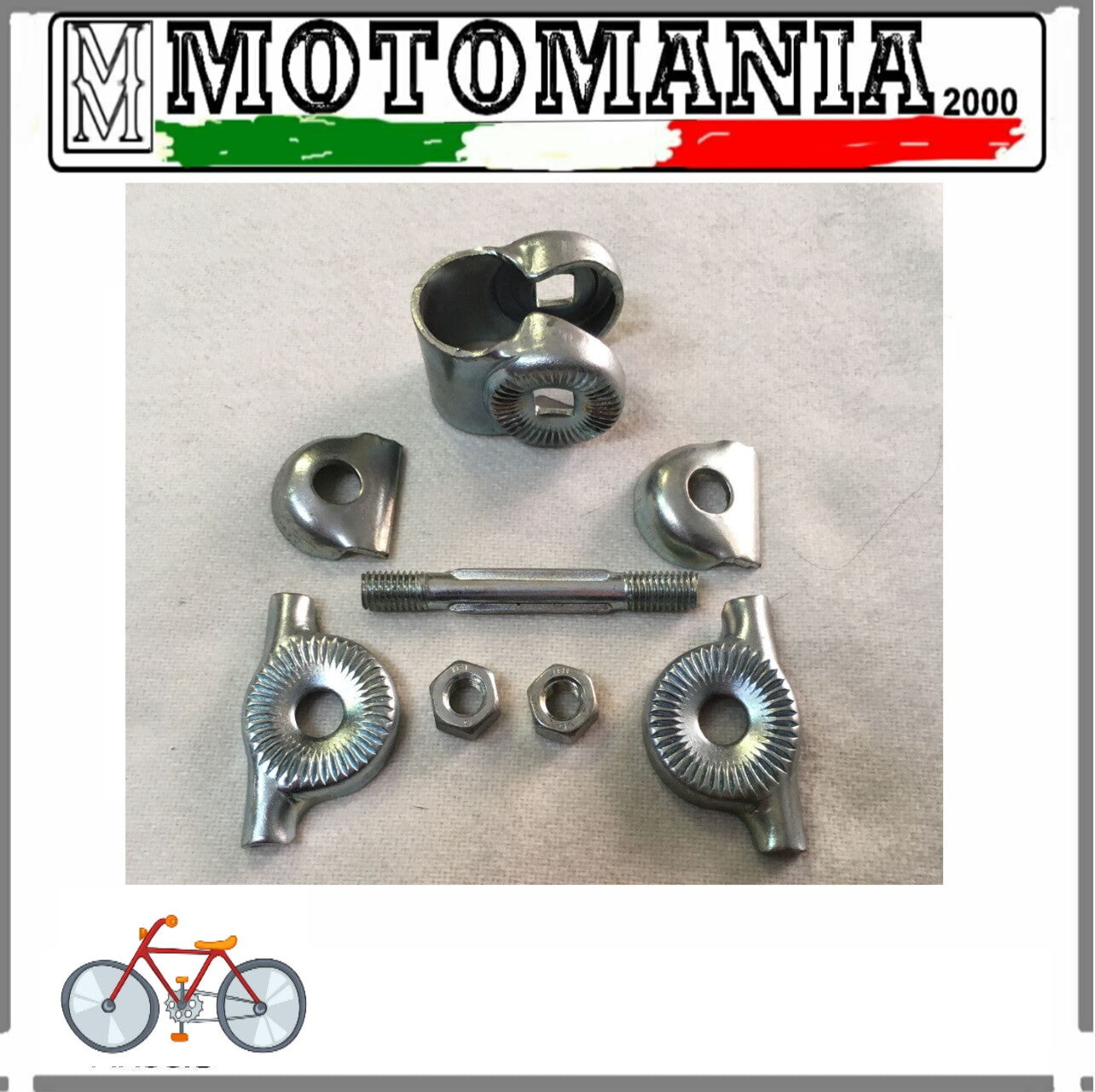 MORSETTO STRINGI SELLA DIAMETRO 22,5 CON TUBOLARE SELLA 22X28,5 PER BICICLETTE